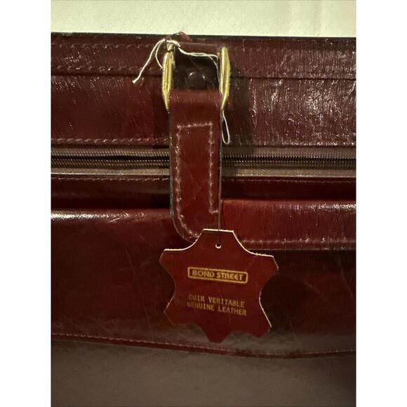 Vintage Oxblood Bond Street Genuine Leather Briefcase. Brand New. - Picture 2 of 10